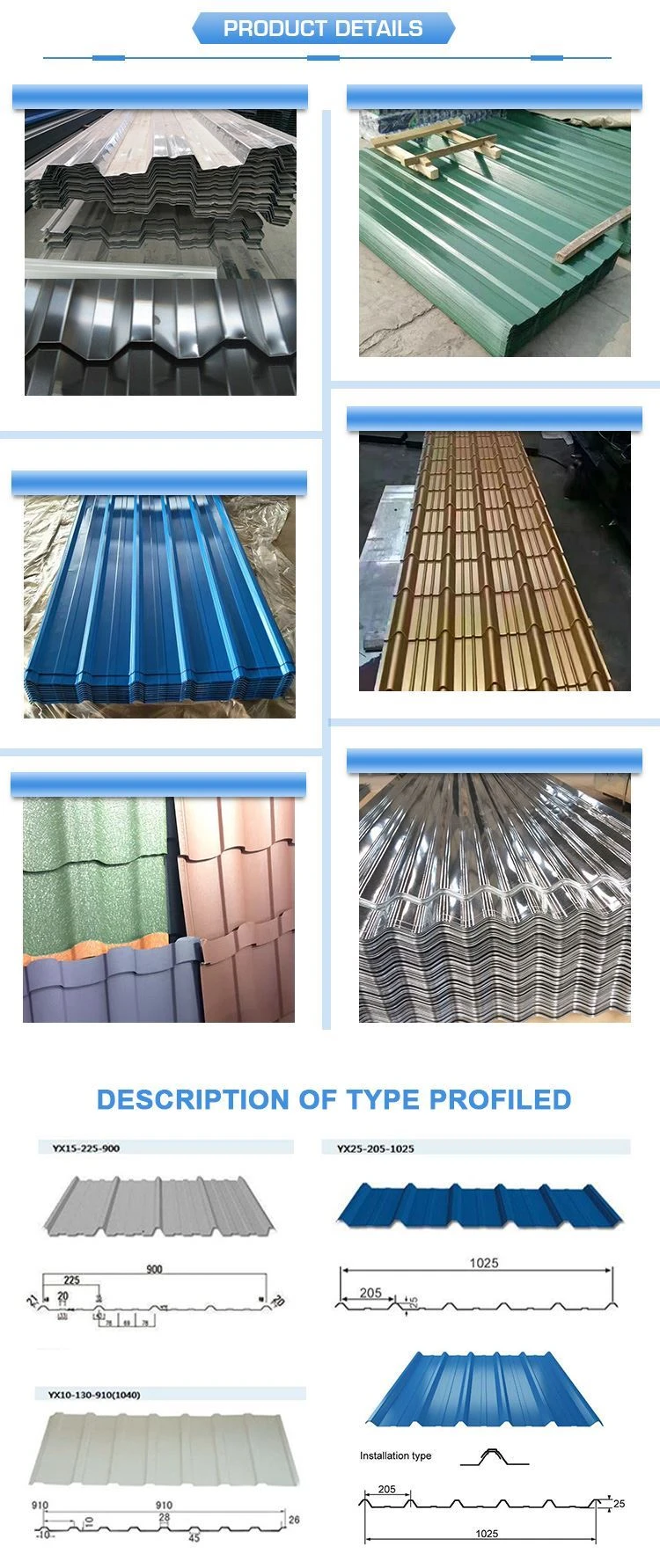 14 Gauge Aluzinc Corrugated Roofing Sheet